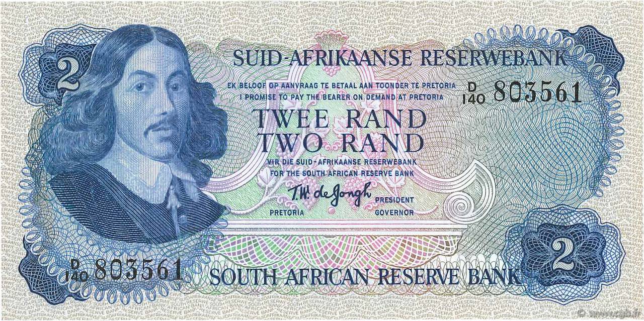 2 Rand SUDAFRICA  1974 P.117b AU
