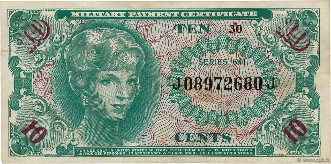 10 Cents ESTADOS UNIDOS DE AMÉRICA  1965 P.M058a MBC