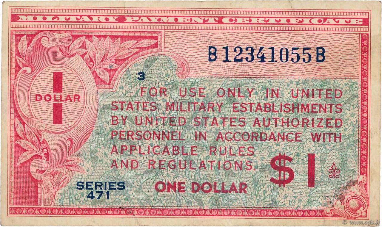 1 Dollar ÉTATS-UNIS D AMÉRIQUE  1947 P.M012a TTB