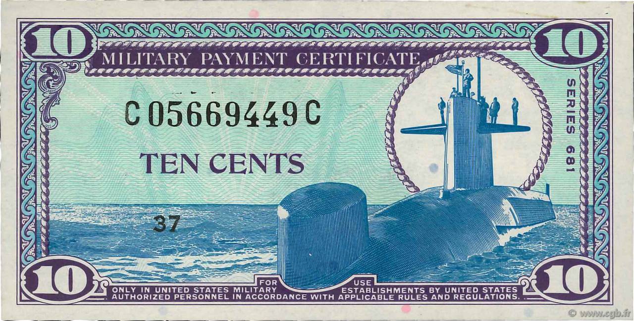 10 Cents STATI UNITI D AMERICA  1969 P.M076 AU