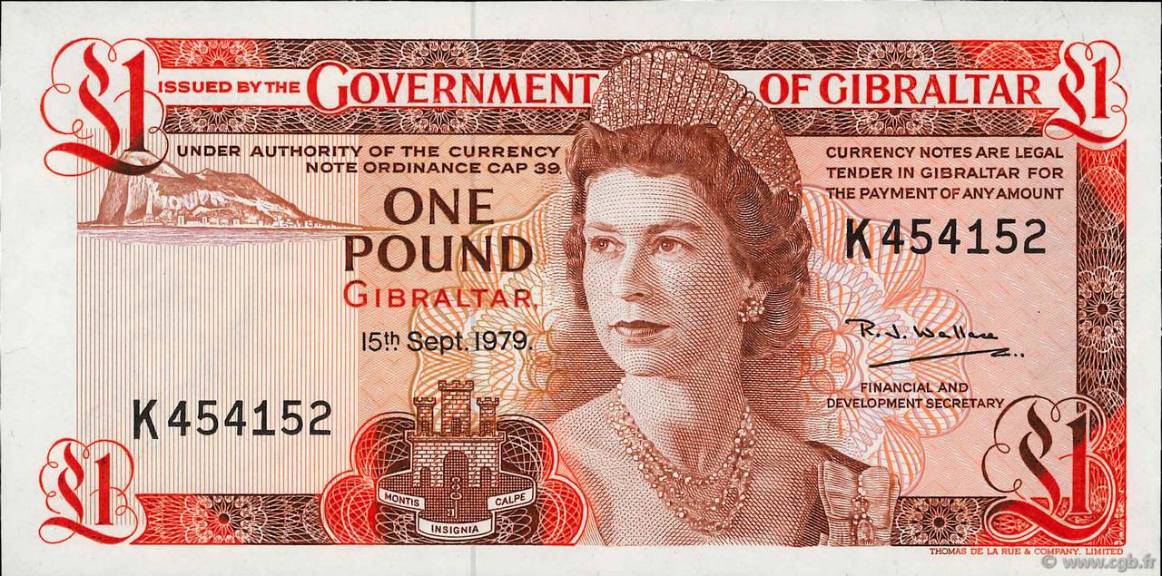 1 Pound GIBRALTAR  1979 P.20b NEUF