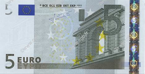 5 Euro EUROPA  2002 €.100.19 UNC-