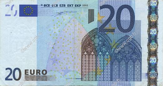 20 Euro EUROPA  2002 €.120.01 VF