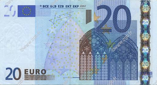 20 Euro EUROPA  2002 €.120.21 MBC+
