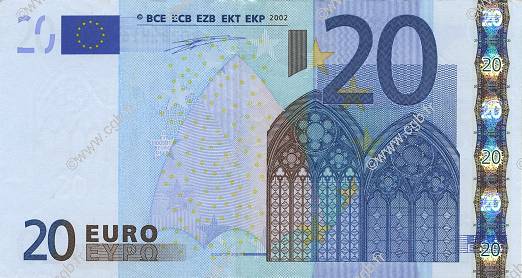 20 Euro EUROPA  2002 €.120.03 VF