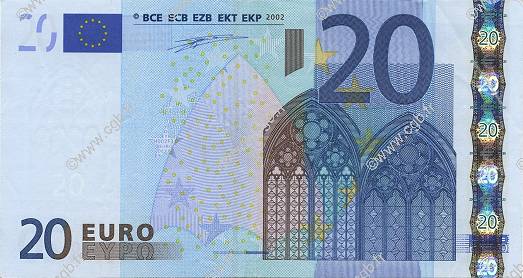 20 Euro EUROPA  2002 €.120.09 MBC+