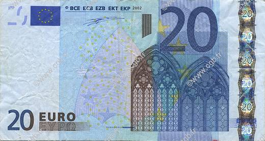 20 Euro EUROPA  2002 €.120.09 F+