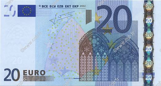 20 Euro EUROPA  2002 €.120.22 ST