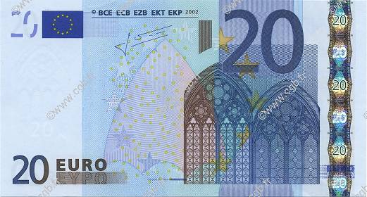 20 Euro EUROPA  2002 €.120.22 UNC