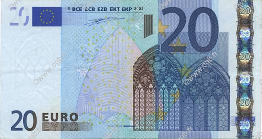 20 Euro EUROPA  2002 €.120.15 MBC+