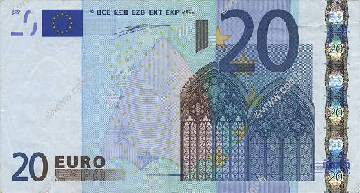20 Euro EUROPA  2002 €.120.07 VF+