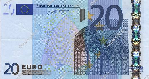 20 Euro EUROPA  2002 €.120.10 XF