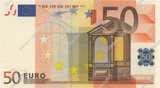 50 Euro EUROPA  2002 €.130.03 UNC