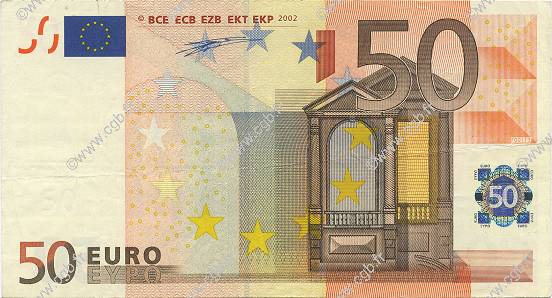 50 Euro EUROPA  2002 €.130.04 VF+