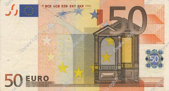 50 Euro EUROPA  2002 €.130.06 MBC+