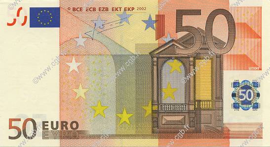 50 Euro EUROPA  2002 €.130.21 UNC-
