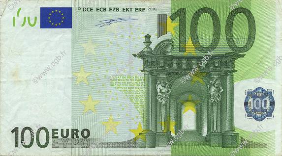 100 Euro EUROPA  2002 €.140.02 F+