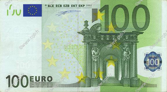 100 Euro EUROPA  2002 €.140.02 VF+