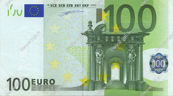 100 Euro EUROPA  2002 €.140.02 XF-