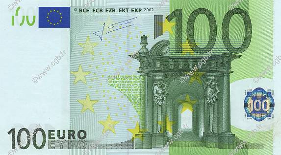 100 Euro EUROPA  2002 €.140.(17) UNC-