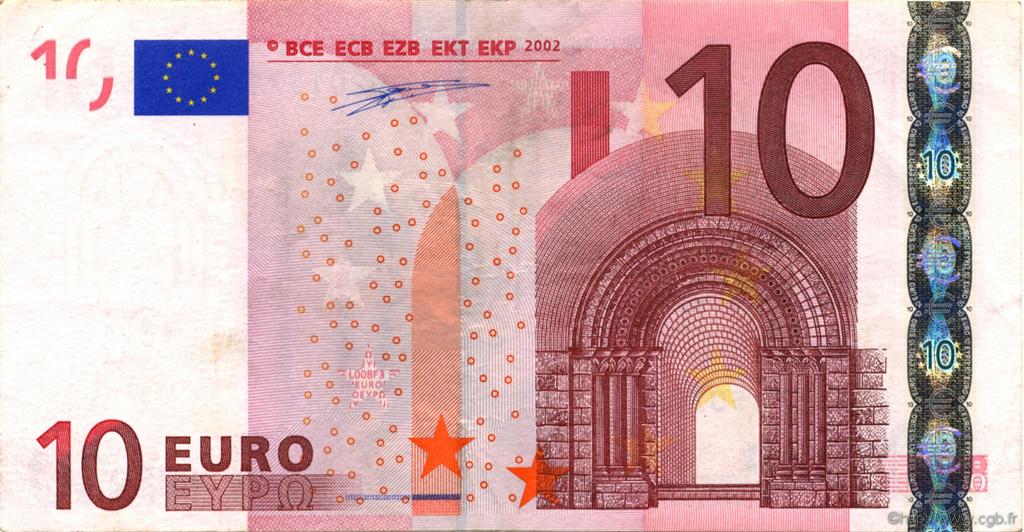 10 Euro EUROPA  2002 €.110.08 VF