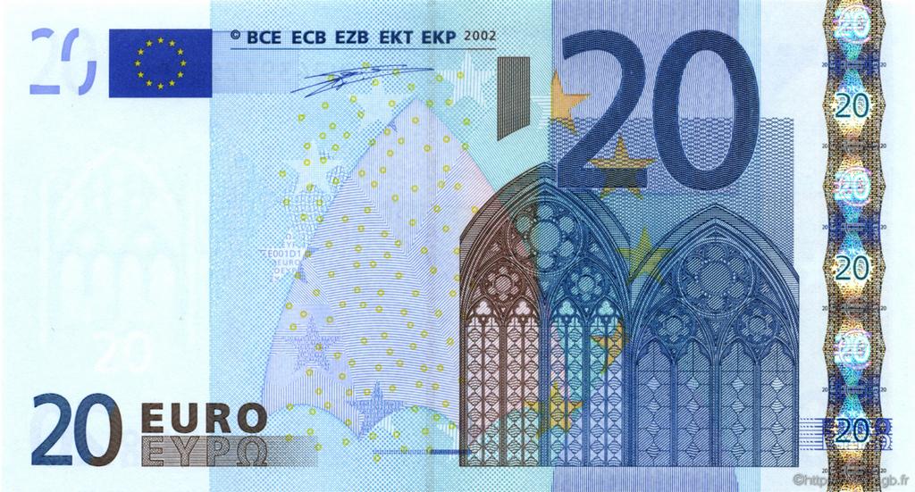20 Euro EUROPA  2002 €.120.10 UNC