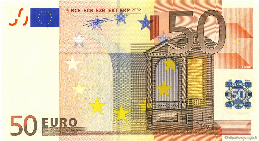 50 Euro EUROPA  2002 €.130.09 fST+