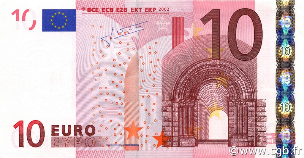 10 Euro EUROPA  2002 €.110.20 EBC