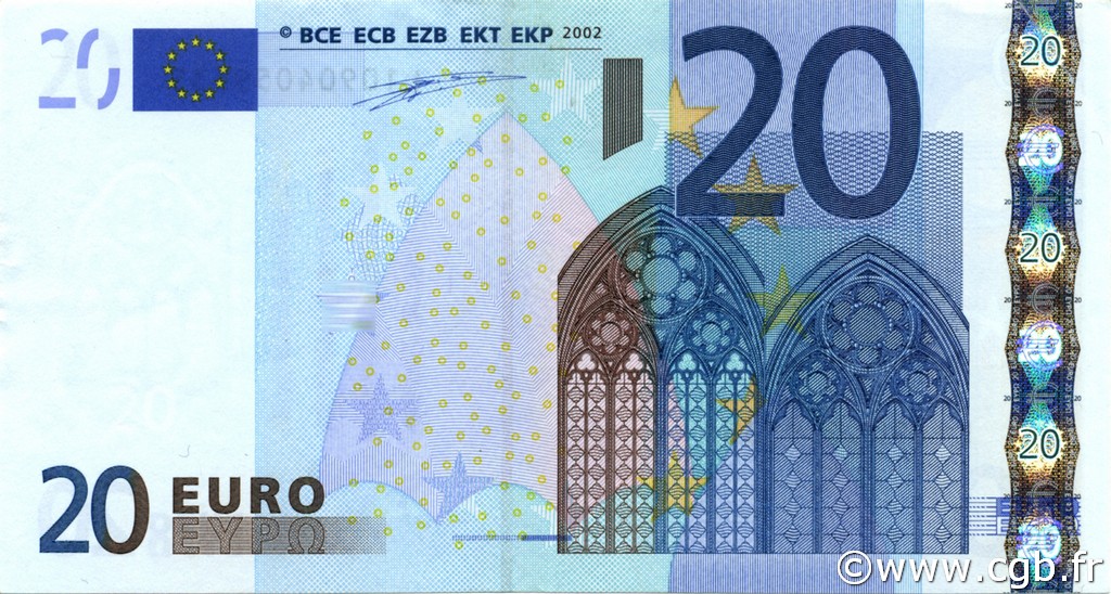 20 Euro EUROPA  2002 €.120.02 F+