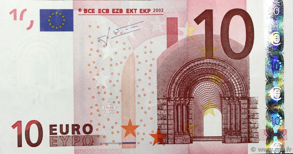 10 Euro EUROPA  2002 €.110. SPL