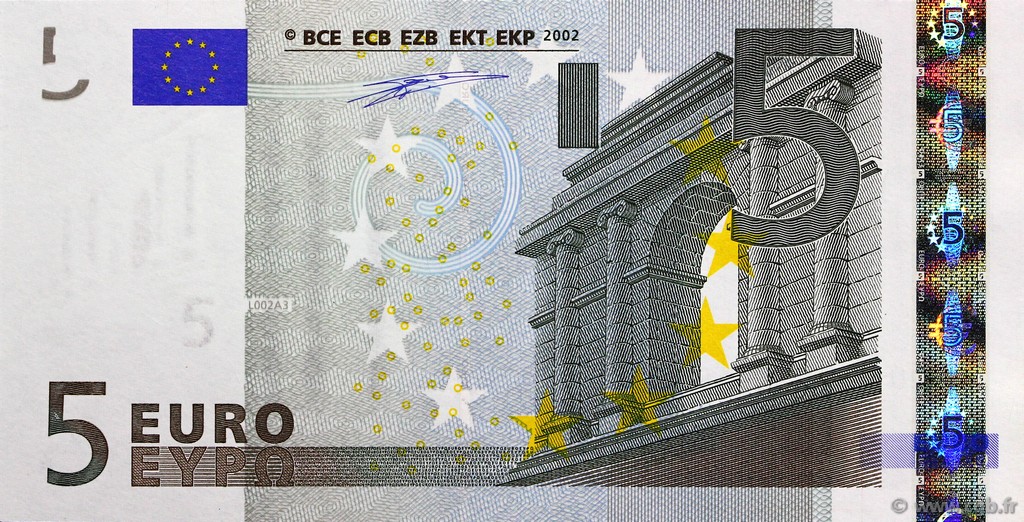 5 Euro EUROPA  2002 €.100.09 SC+