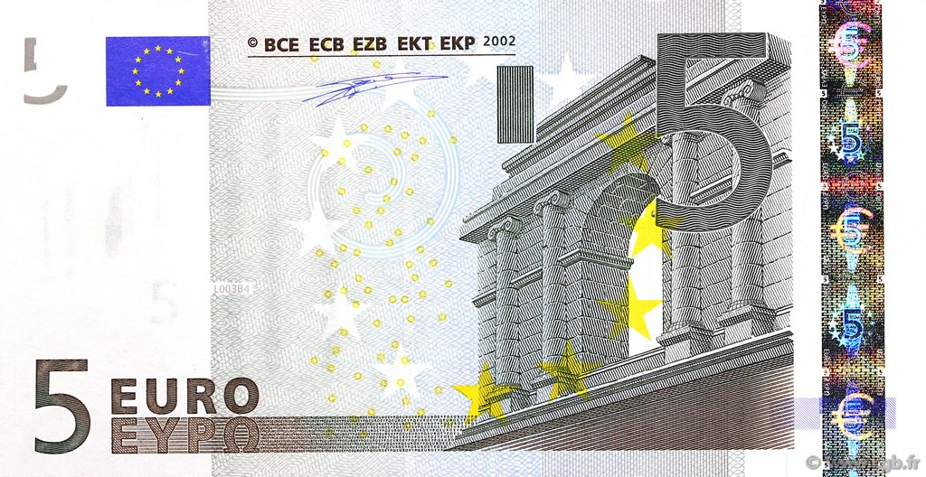 5 Euro EUROPA  2002 €.100.09 fST+