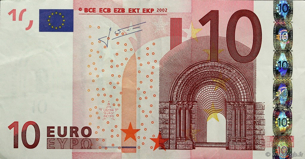 10 Euro EUROPA  2002 €.110.20 VF