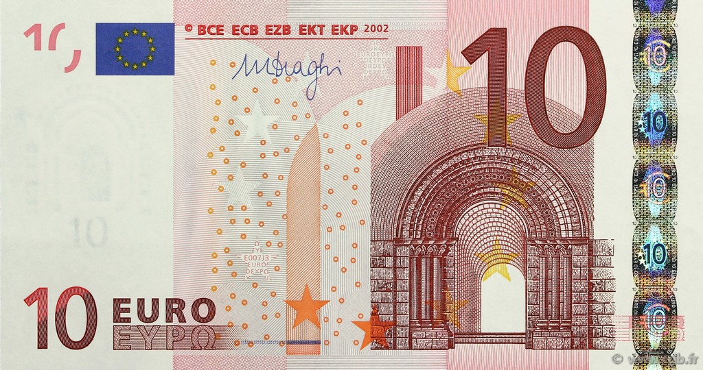 10 Euro EUROPA  2002 €.110. fST