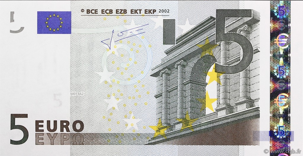 5 Euro EUROPA  2002 €.100.22 FDC