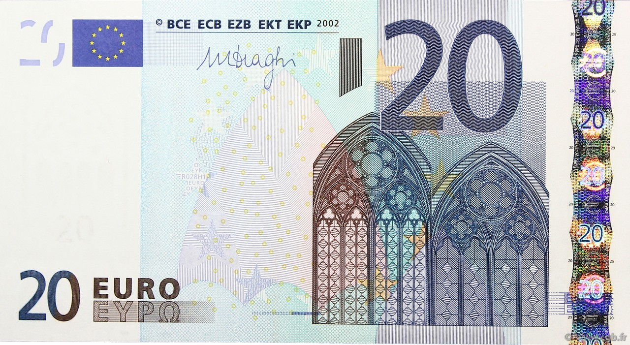 20 Euro EUROPA  2002 €.120 UNC