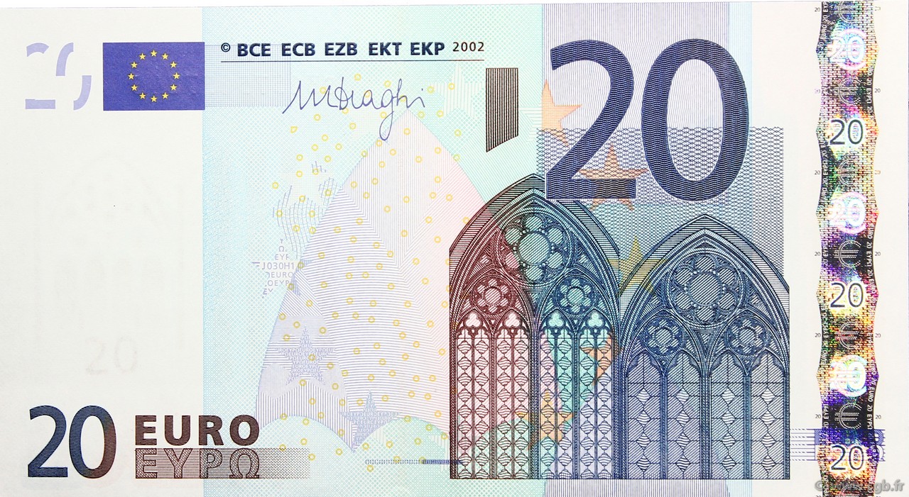 20 Euro EUROPA  2002 €.120. FDC
