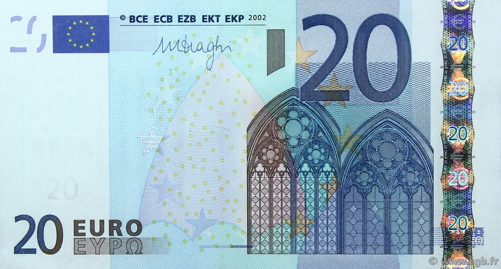 20 Euro EUROPA  2002 €.120 ST