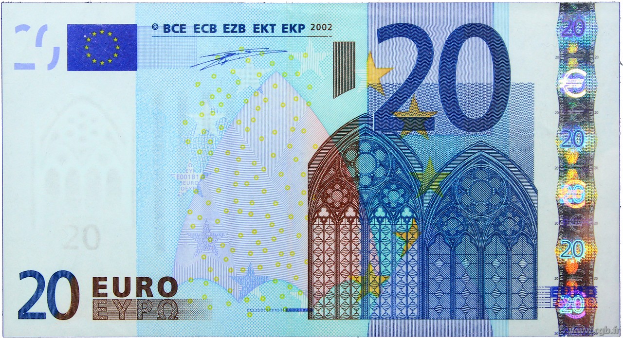 20 Euro EUROPA  2002 €.120.10 SC