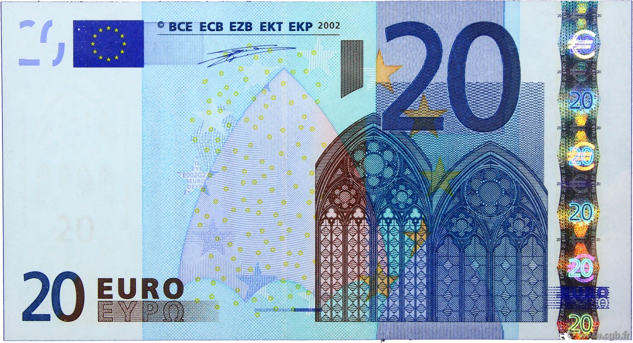 20 Euro EUROPA  2002 €.120.10 SC+