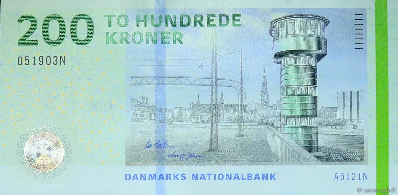 200 Kroner DANEMARK  2012 P.067c NEUF