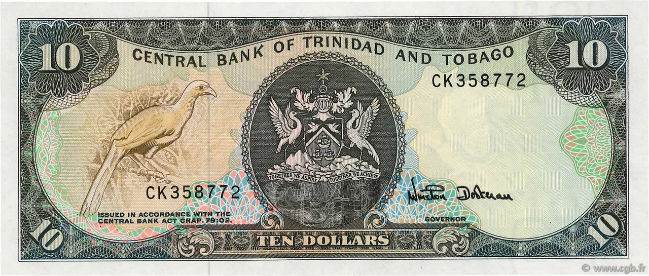 10 Dollars TRINIDAD et TOBAGO  1985 P.38d pr.NEUF