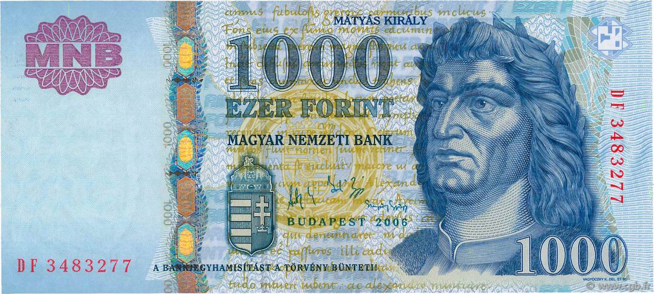 1000 Forint HONGRIE  2006 P.195b NEUF