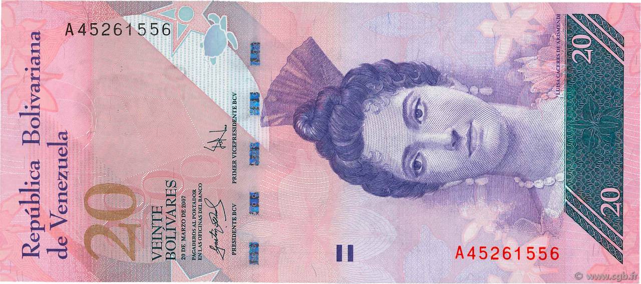 20 Bolivares VENEZUELA  2007 P.091a NEUF