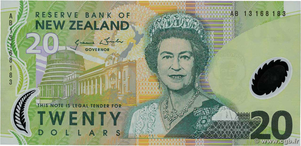 20 Dollars NEW ZEALAND  2013 P.187c UNC