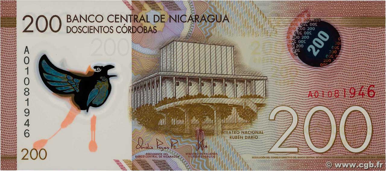 200 Cordobas NICARAGUA  2014 P.213a FDC