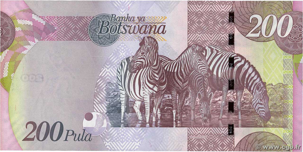 200 Pula BOTSWANA 2012 P.34c b91_1088 Billets