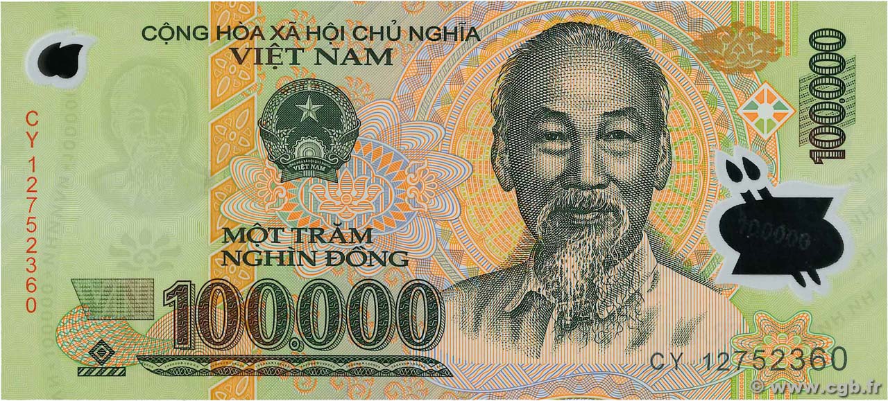 100000 Dong VIETNAM  2012 P.122i FDC