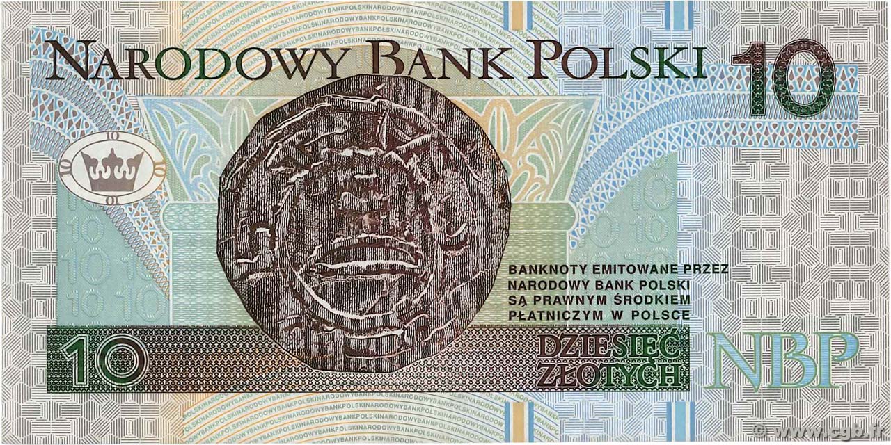 10 Zlotych POLAND 1994 P.173a b91_1185 Banknotes
