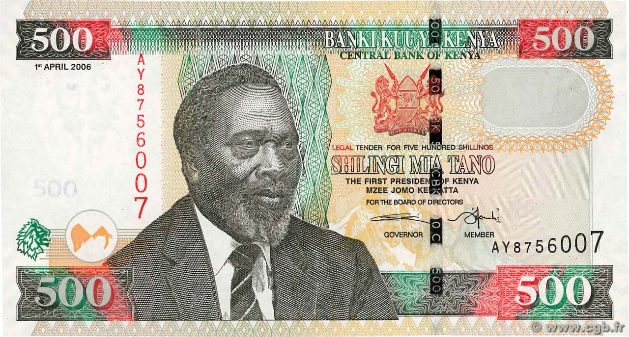 500 Shillings KENYA  2006 P.50b NEUF